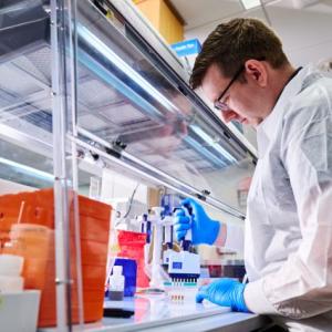 Eric Vaughn, DrPH, runs the Next-Generations Sequencing Core at DFS - PHL. | Photo: Noah Willman