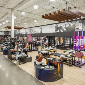 DICK'S Sporting Goods footwear department.