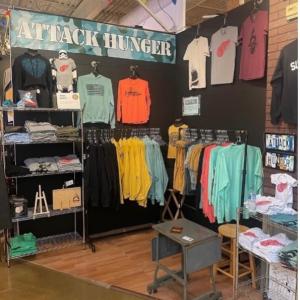 Attack Hunger booth at the Rust Belt Market in Ferndale, Michigan.