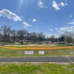 The new baseball field this past spring.