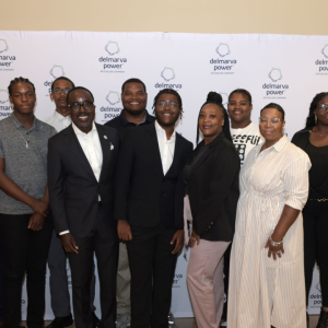 A large group of people stood together for a photo