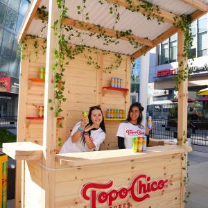 Topo Chico offered attendees the chance to taste a variety of products. 