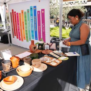 Local vendor, Hija Mija Studio, had a pop-up shop at Fiestón.