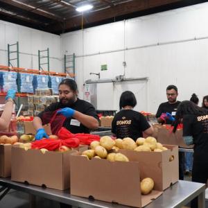 AEG employees helped deliver nutritious food to individuals and families facing hardship.