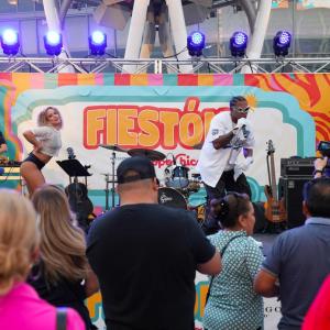 Leeroy Villa kept the crowd moving and grooving.