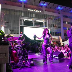 Estevie had the crowd mesmerized at the event.