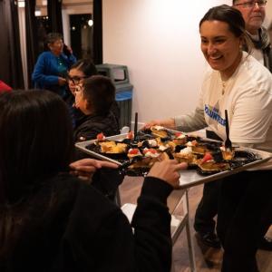 AEG hosted its inaugural Holly Jolly Thanksgiving Dinner at the Empire Polo Club in Indio, CA, where AEG employees served more than 200 families.