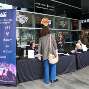 Female students from local universities around Los Angeles were invited to attend the event.