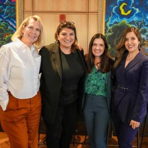 The panel discussion was led by Diana Lovati, Chief Information Security Officer at AEG, and featured Trina L. Marlow, Enterprise Risk & Experience Officer, Iron Bow, Heidi Loera, Digital Director, TelevisaUnivision and Ashley Hall, VP Ticket Sales & Services, LA Galaxy Ticket Sales, AEG Presents. 