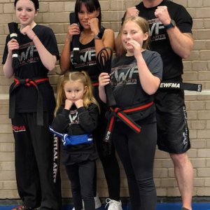 Daniel Smith at his Dojo with students.