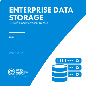Enterprise Data Storage EPEAT Product Category Proposal Final Draft Cover