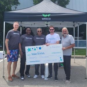 Wesco Day of Caring Make a Wish donation.