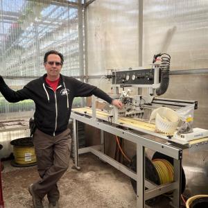 person working at De Francesco Farm