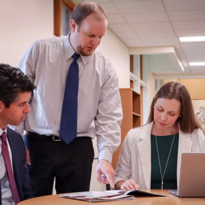 Deirdre Gibson with colleagues