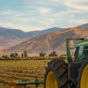 Tractor shown in a field.
