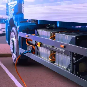 Electric Heavy-Duty Vehicle being charged 