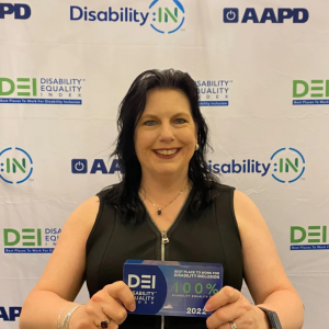 Global POD Leader of the Disability@VMware Power of Difference (POD) community, Rachel Hodgson