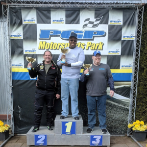 Dwayne in the winners circle.