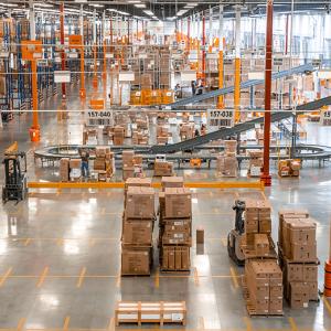 The Home Depot warehouse and shipping center.