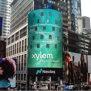Xylem on the Nasdaq billboard