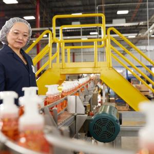 person working in a factory