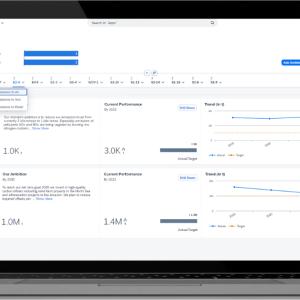 Laptop displaying data
