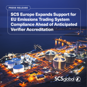 SCS Europe Expands Support for EU Emissions Trading System Compliance Ahead of Anticipated Verifier Accreditation