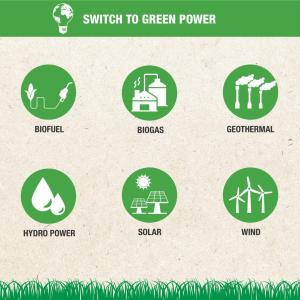 Switch to green power examples