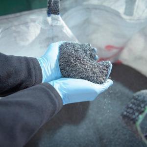 hands holding raw materials