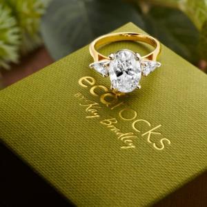 Eco Rocks by Kay Bradley laboratory-grown diamond ring