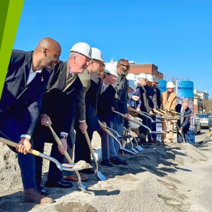 Groundbreaking of the McWane Economic Education Center in Birmingham, Alabama.