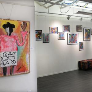 Inside a Gallery