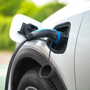 electric vehicle getting charged