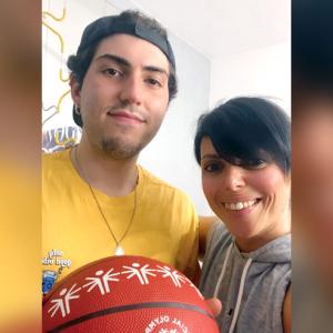 Eliana Andreassian, Champion Europe associate, and her son.