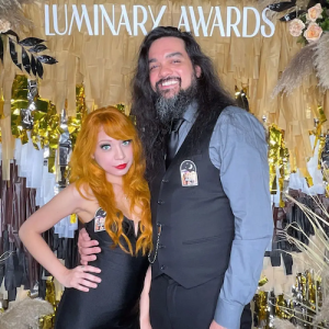 Elika and his wife at the Luminary Awards.