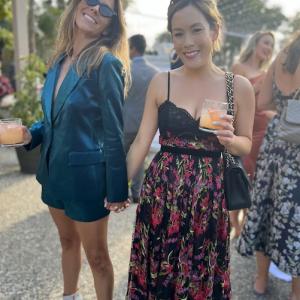 Emma Vaughn and her girlfriend at a party.