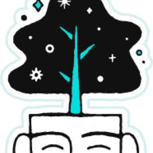 Illustration of a tree growing.