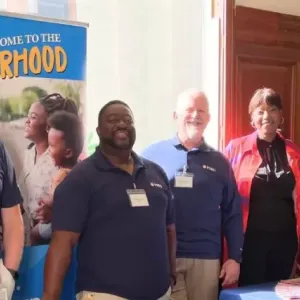 group photo at event