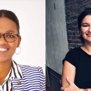 Sylvia Nyaga of Syna Consultancy and Diana Sierra of Be Girl