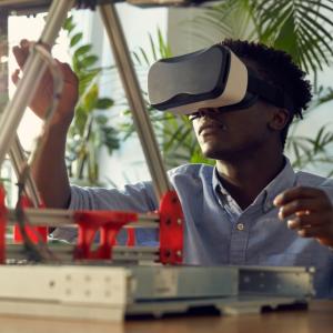 person working on a project