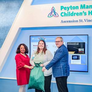 Group photo at Peyton Manning Children's hospital