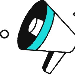 Illustration of a bullhorn.