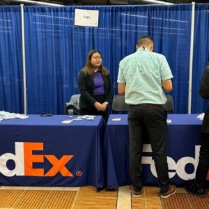 FedEx event stand 