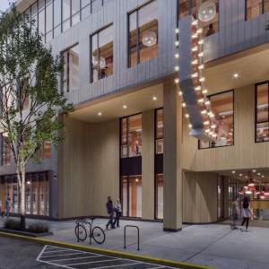 Exterior, artist's rendering of 609 Ponce office loft