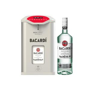 Bacardi SmartPour next to Bacardi bottle