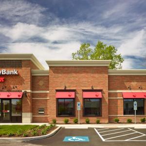 KeyBank branch shown as an artists rendering.