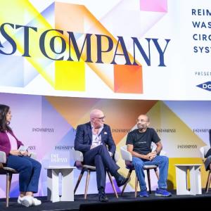 Four people on stage at Fast Company’s Innovation Festival