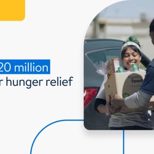 "Nearly $20 million raised for hunger relief" 