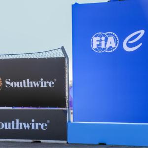 FiA E and Southwire banners.