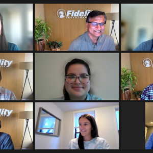 image of zoomcall with different people's screens